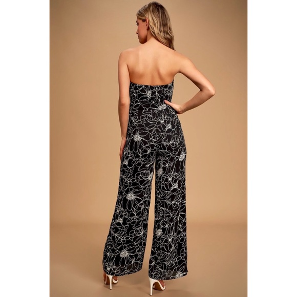 Lulu’s “Blooming Love” Floral Strapless Jumpsuit - Picture 2 of 11